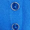Paramour Shoulder Button Detail Plain Jumper Blue - Image 3