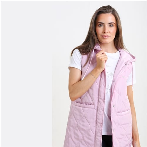 Relax & Renew Roxie Gilet Pink - Image 2