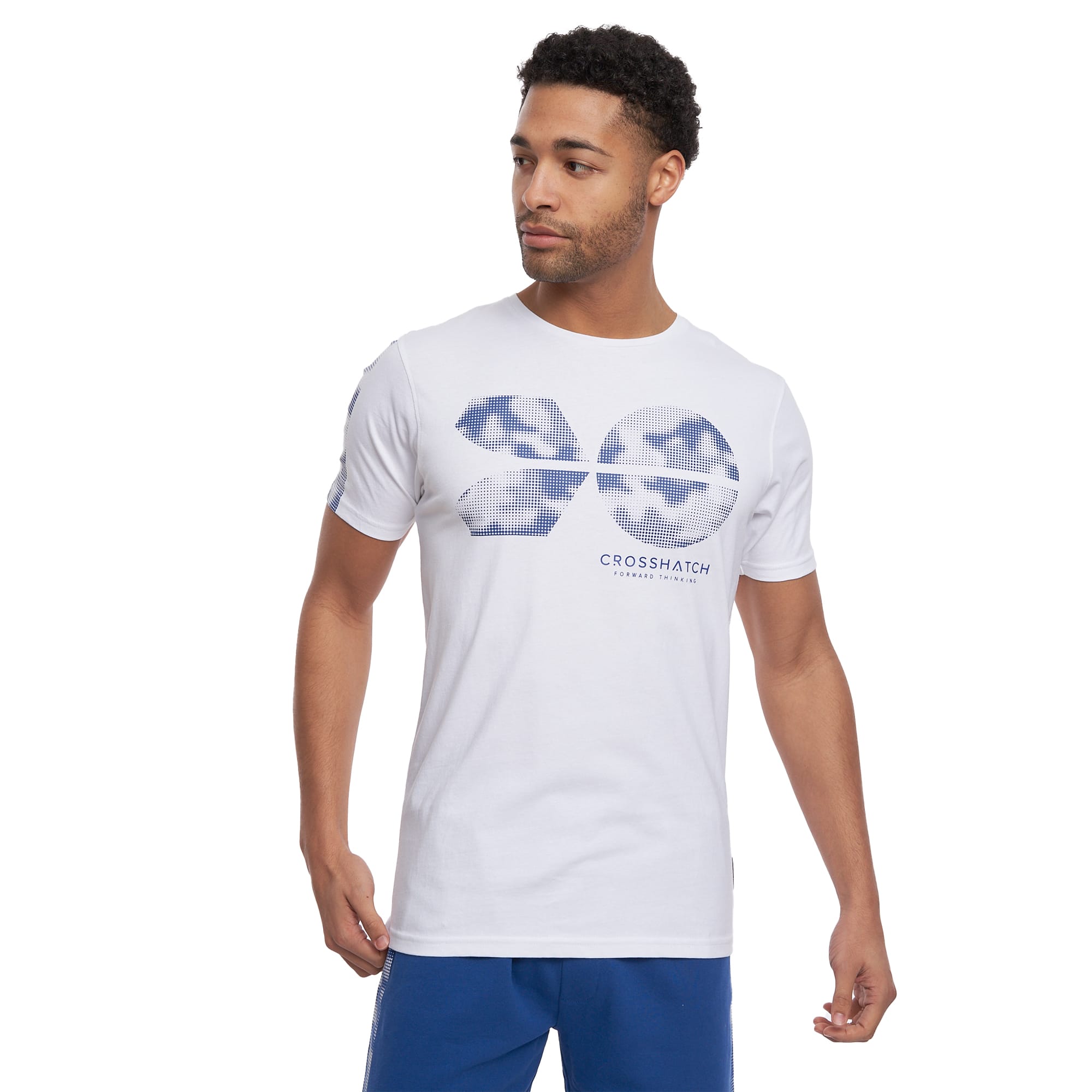 Crosshatch Bellmire Logo T Shirt White