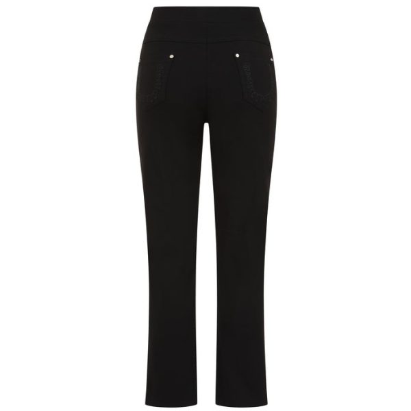 Emreco Jean Style Bengaline 29" Leg Trouser Black - Image 4