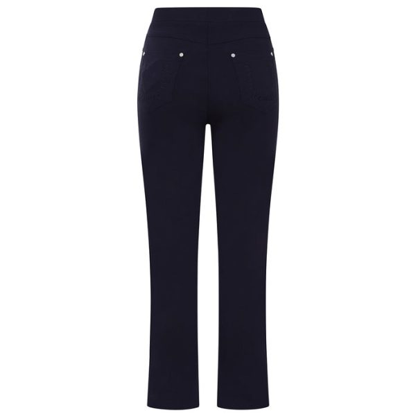 Emreco Jean Style Bengaline 29" Leg Trouser Navy - Image 4