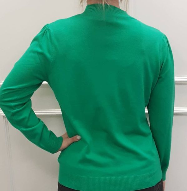 Paramour Plain Turtle Neck L/S Jumper Green - Image 2