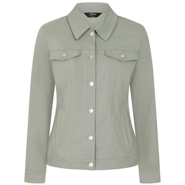 Emreco Jean Style Bengaline Jacket Khaki - Image 3