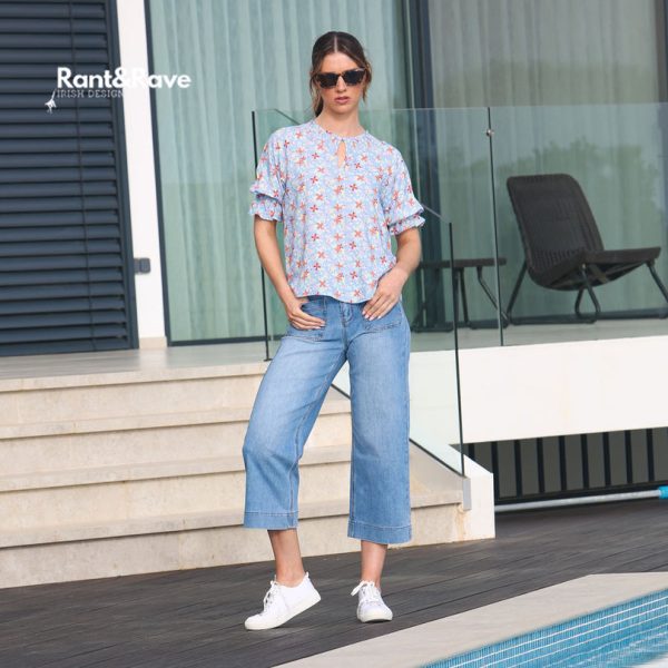 Rant & Rave Aylin Top Blue - Image 2