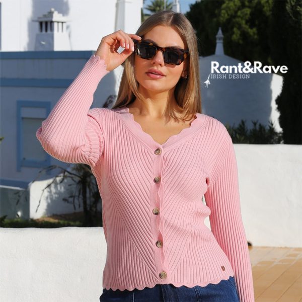 Rant & Rave Elda SP Cardigan Pink