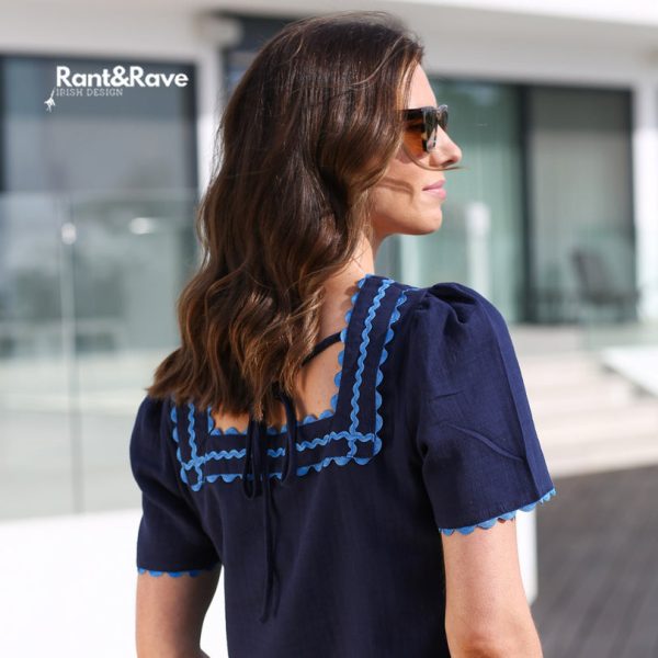 Rant & Rave Reyna SP Top Navy - Image 2