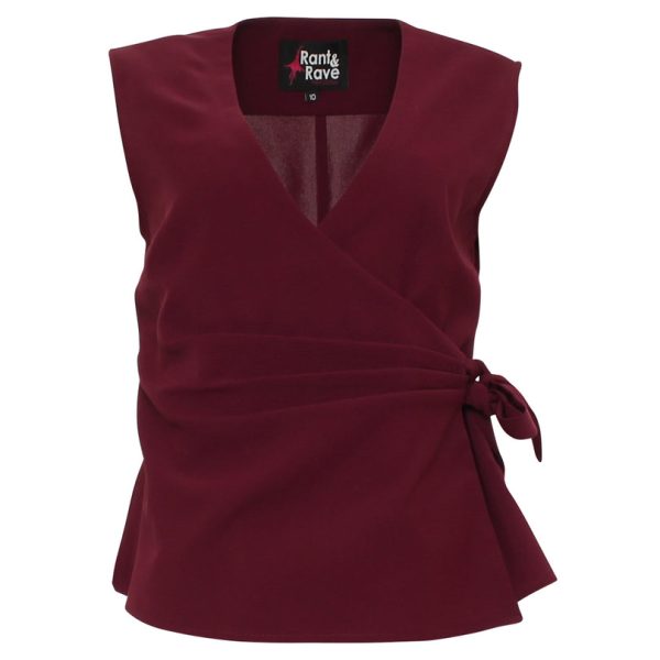 Rant & Rave Zabrina Waistcoat Cranberry - Image 3