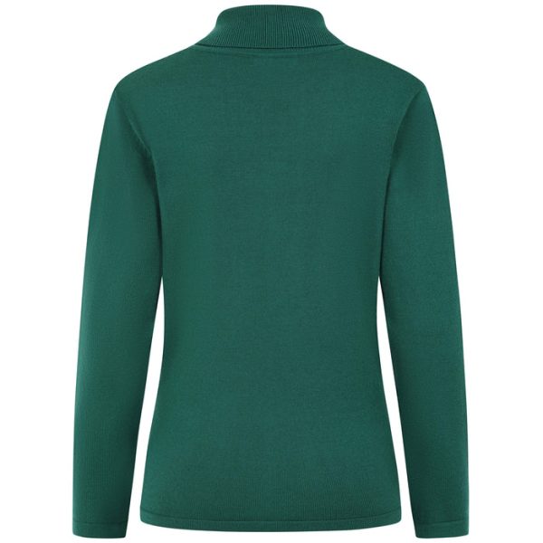 Emreco Basic Roll Neck Jumper Forest Green - Image 4