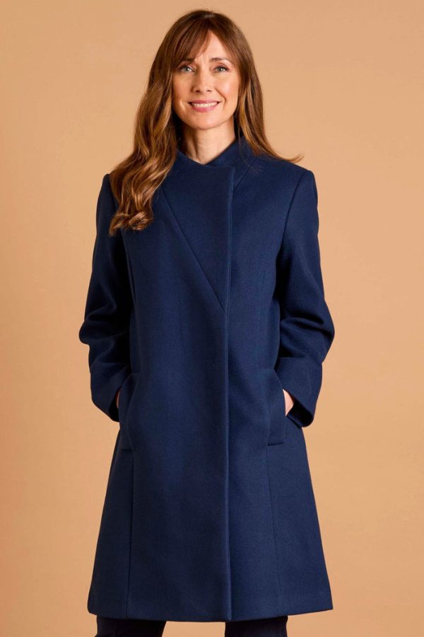 Emreco Smart Wrap Coat Navy