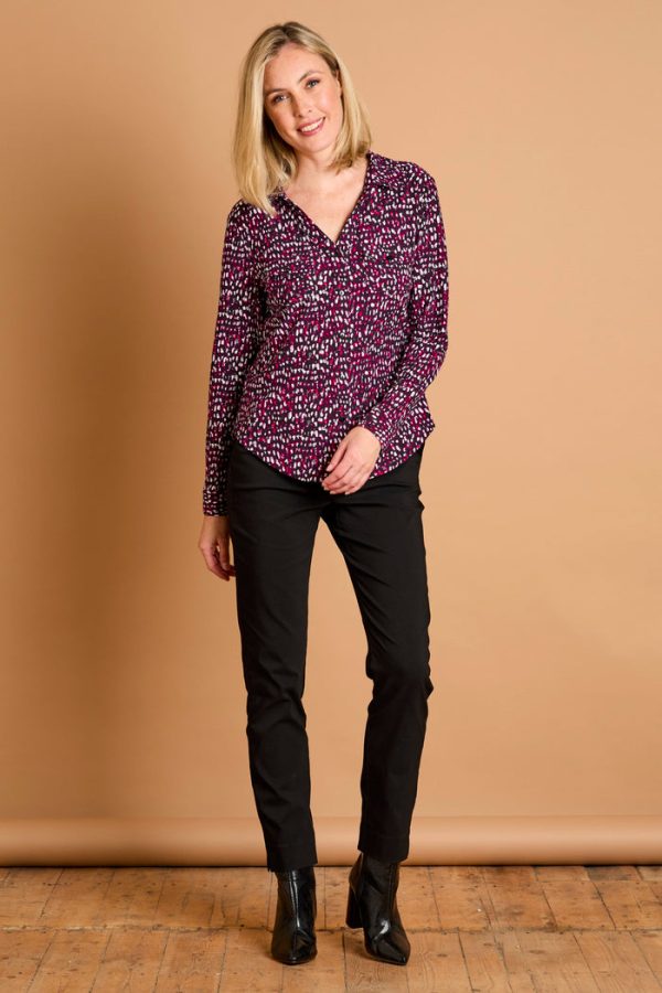 Emreco Jean Style Bengaline 29" Leg Trouser Black - Image 2
