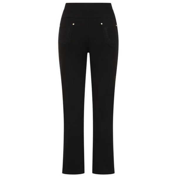 Emreco Jean Style Bengaline 29" Leg Trouser Black - Image 10