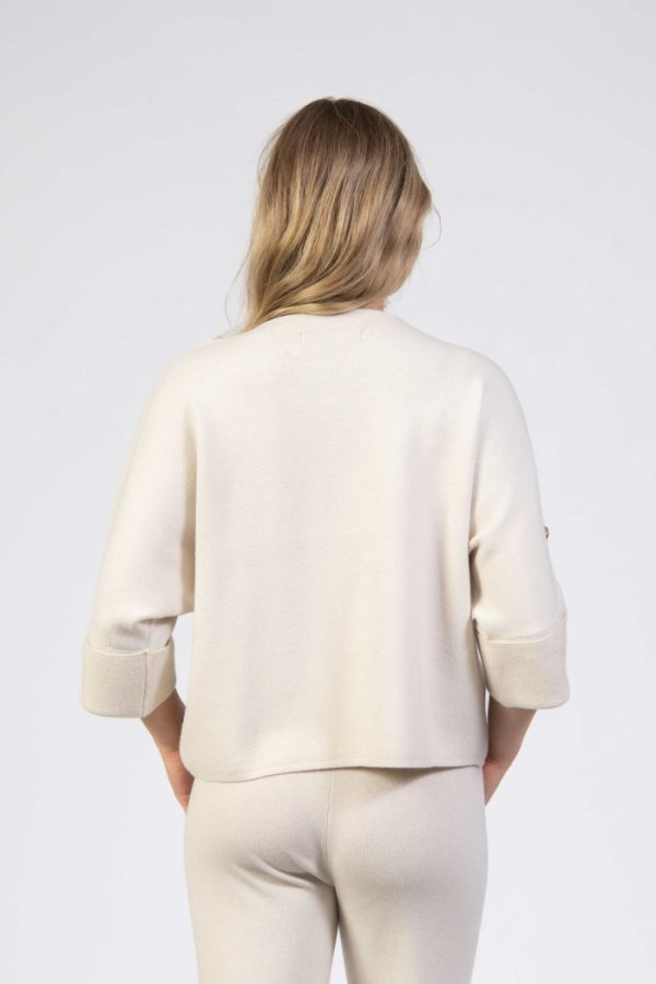 Jessica Graaf Slash Neck Soft Knit Cream - Image 3