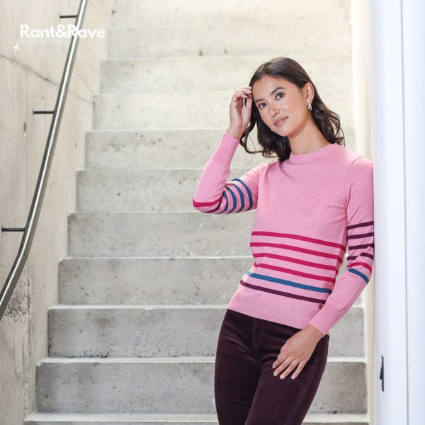 Rant & Rave Winslet Jumper Pink - Image 2