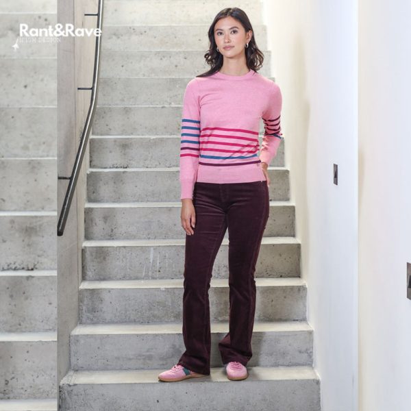 Rant & Rave Edelle Bootcut Cords Plum