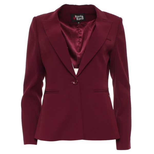 Rant & Rave Yolanda Blazer Cranberry - Image 3