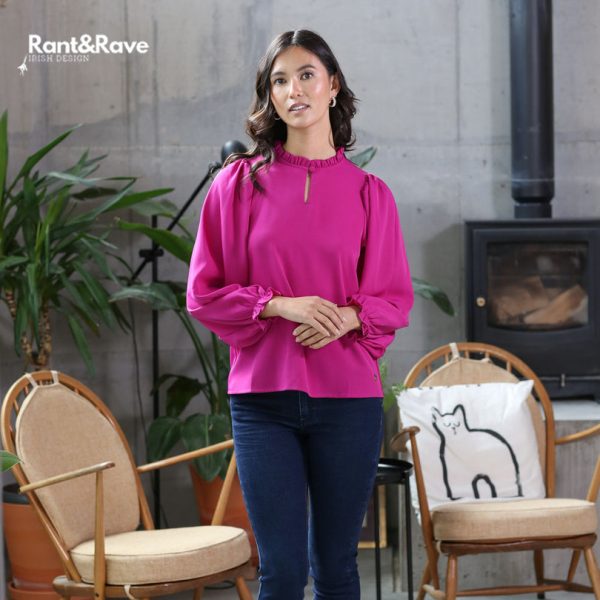 Rant & Rave Fee Top Magenta - Image 2
