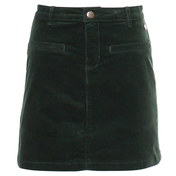 Rant & Rave Ora Cord Skirt Green - Image 3