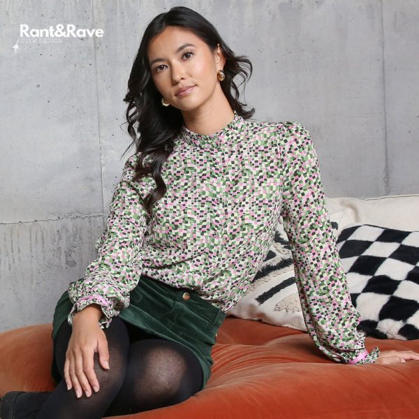 Rant and Rave Kassandra Blouse Green - Image 2
