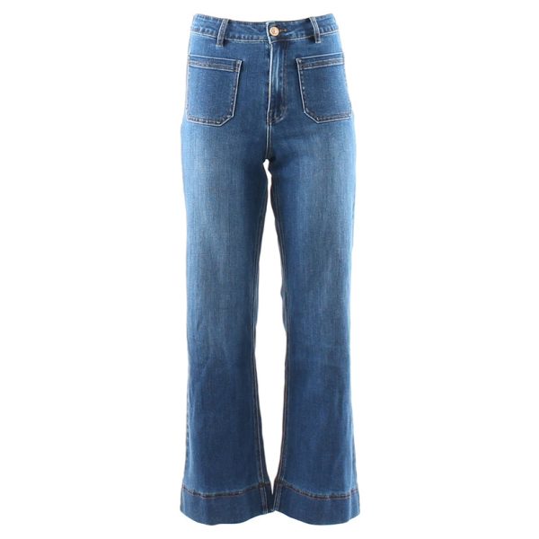 Rant & Rave Cristal Wide Leg Jean Mid Wash - Image 3