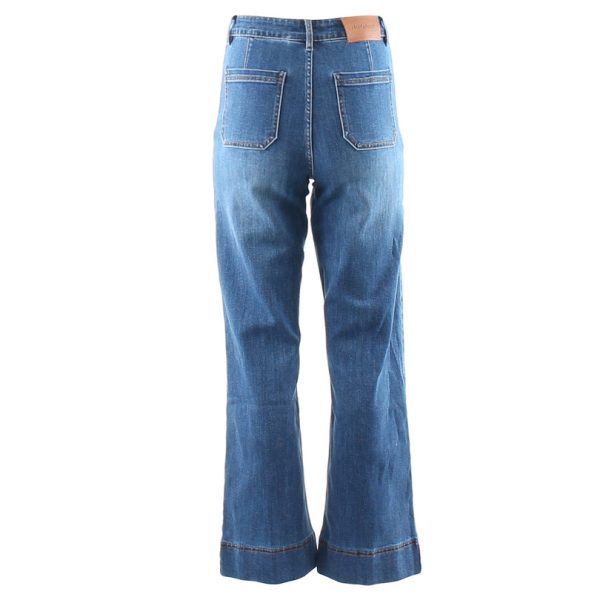 Rant & Rave Cristal Wide Leg Jean Mid Wash - Image 4