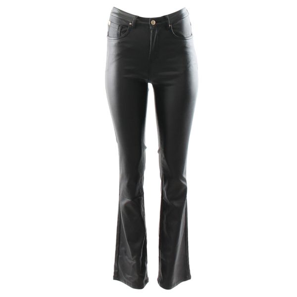 Rant & Rave Trudy Bootcut Leatherette Jean Black - Image 3