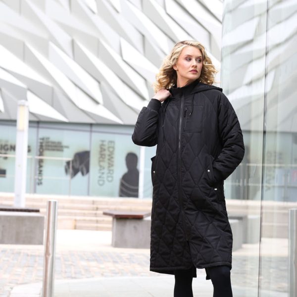 Relax & Renew Casey SP Longline Coat Black
