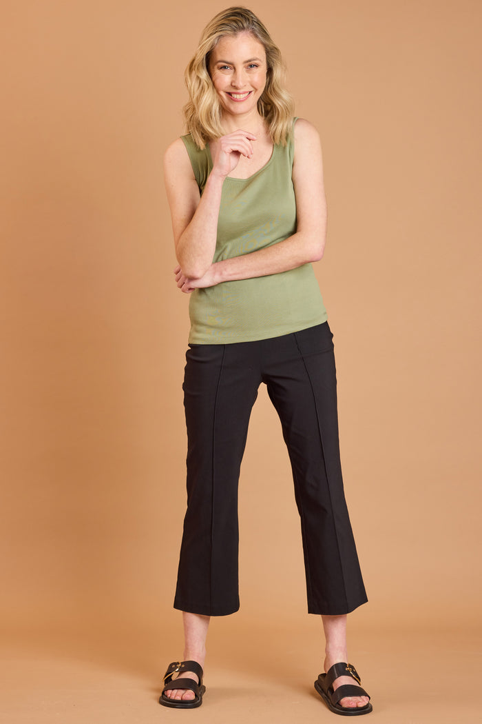 Emerco Square Neck Vest Top Green - Image 2