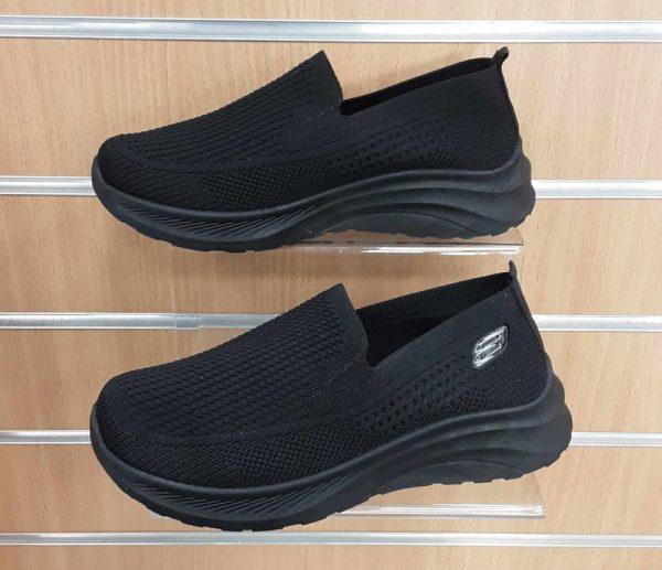 Ladies Soft Slip On Trainer Black