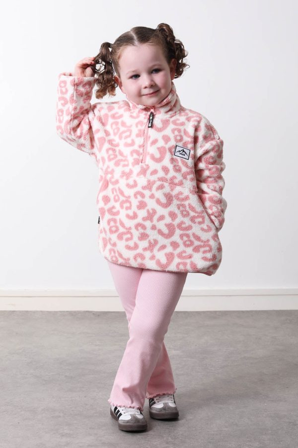 Usco Kids Pink Leopard Print Fleece