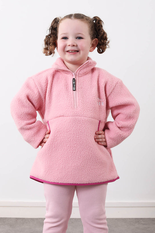 Usco Kids Blush Half Zip Fleece Pink