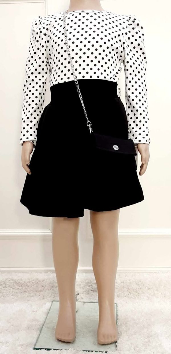Girls Polka Dot Dress Black Spot