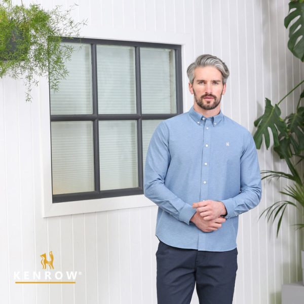 Kenrow Jagger Oxford Shirt Denim Melange