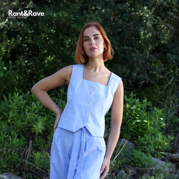 Rant & Rave Edlyn Waistcoat Sky