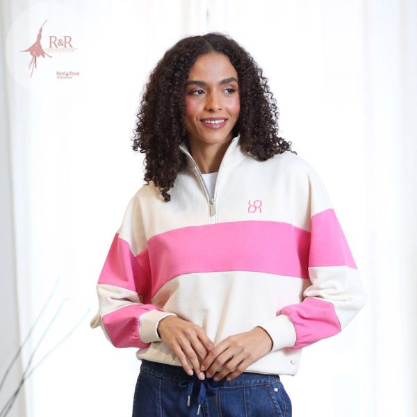 Relax & Renew Eudora Half Zip Pink