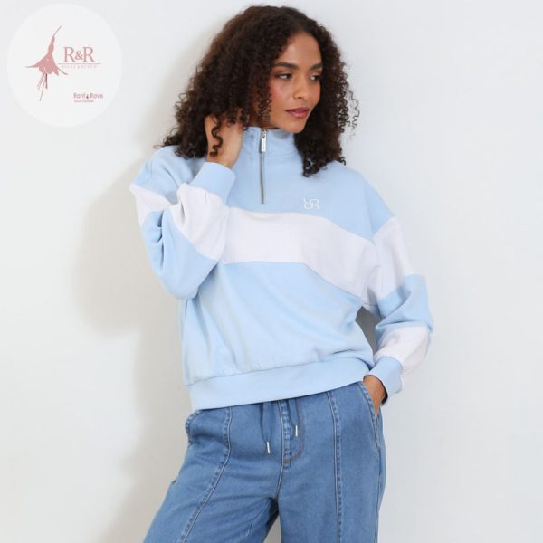 Relax & Renew Eudora Half Zip Sky
